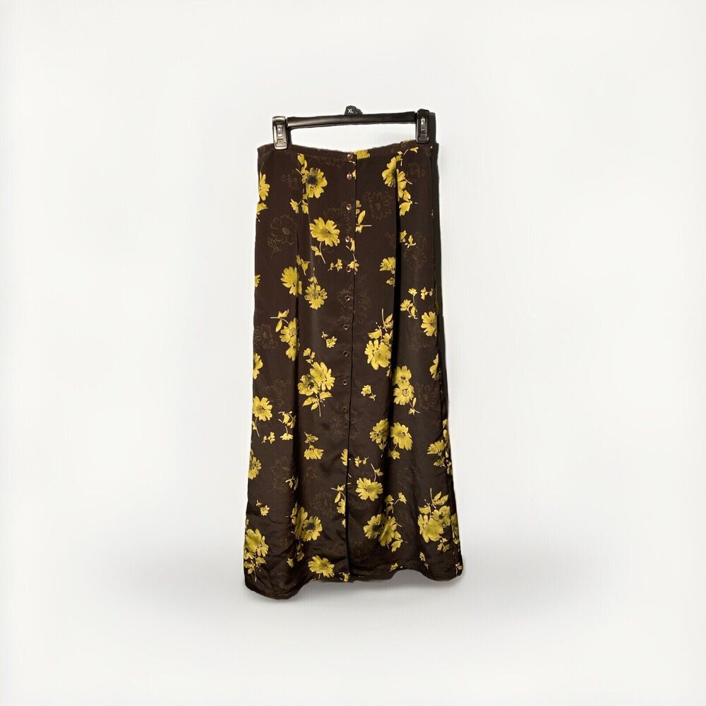 M.J.Carroll Women's Full Length Skirt No Lining See Through Medium